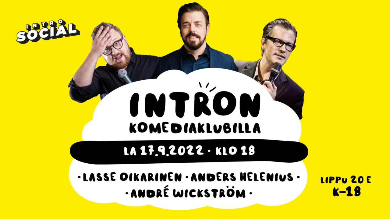 17.9. klo 18 Intron Komediaklubi