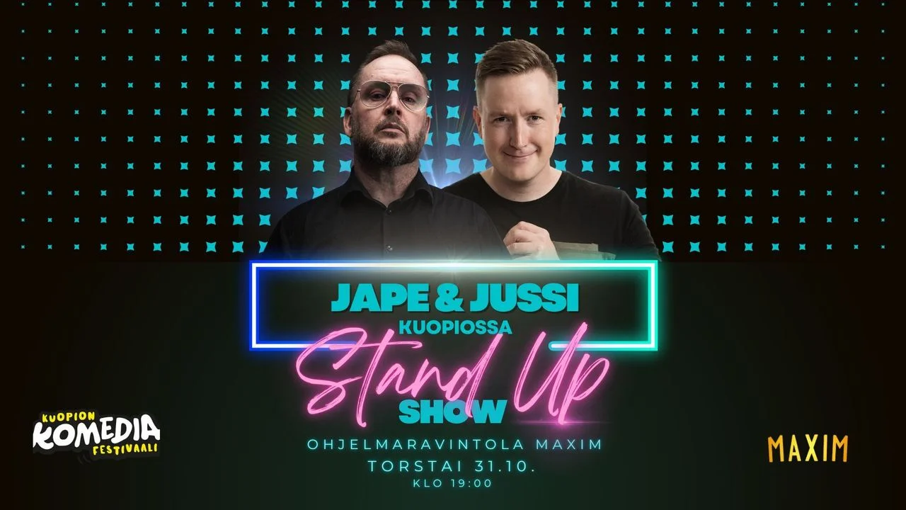 Loppuunmyyty! 31.10. klo 19 Jape ja Jussi